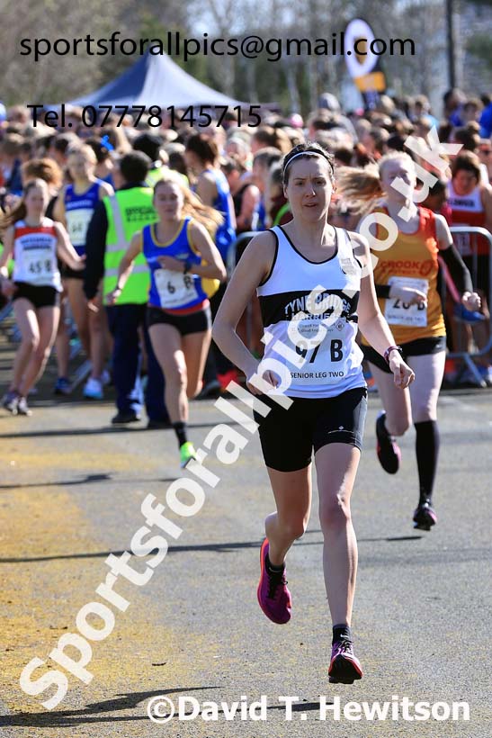 Senior womens 2024 Elswick Harriers Good Friday Relays, Newburn, Newcastle Upon Tyne  Photo: David T. Hewitson/Sports for All Pics